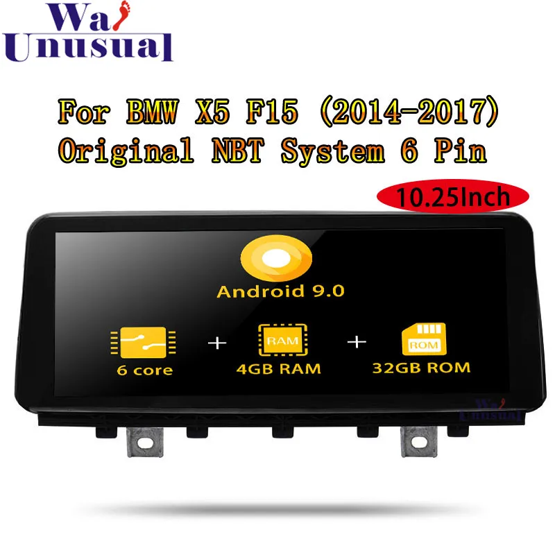 Android 9.0 Car GPS Navigation For BMW X5 F15 (2014 2015 2016 2017) Original NBT System Media Center 2 Din Radio Player NO DVD | Автомобили