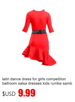 Платье для латинских танцев для Фламенго, платье для латинских танцев, сальсы, спандекса, румбы, самбы, детская юбка для сальсы, танго, бальных танцев