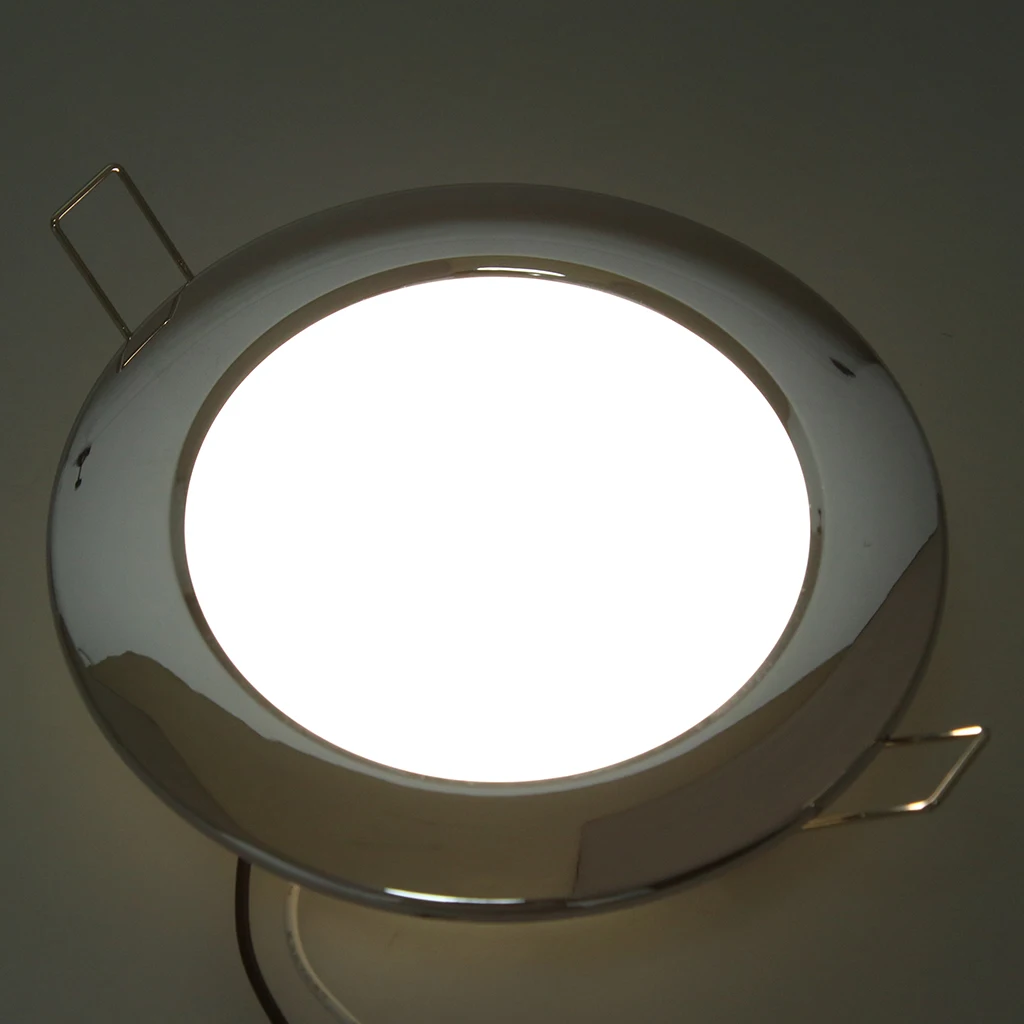 4.5W 12V LED Recessed Down Light Car Interior Lighting Interior Roof Ceiling Light Cabinet Lamp For Camper RV Trailer Boat Van