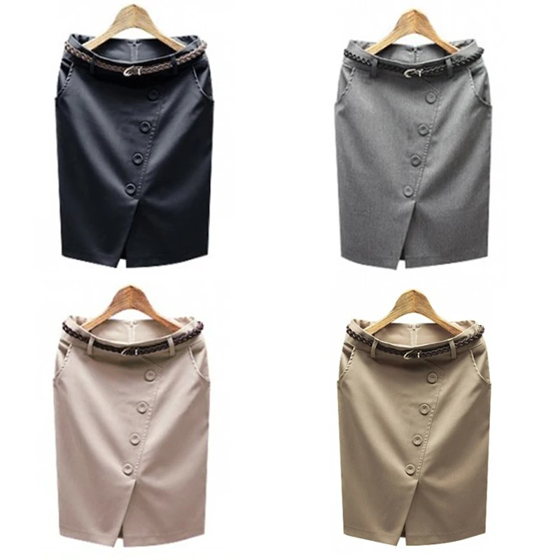 Женская юбка с пуговицами и разрезом Размеры S 3XL|mini micro skirt|micro skirtplus skirt |