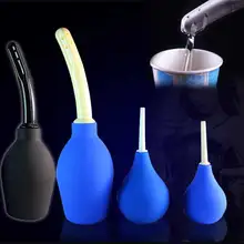Medical Silicone Anal Cleaner Butt Vagina Pussy Cleaning Bottle 89/143/220/310ml Enema Syringe Adult Sex Toys SN-Hot