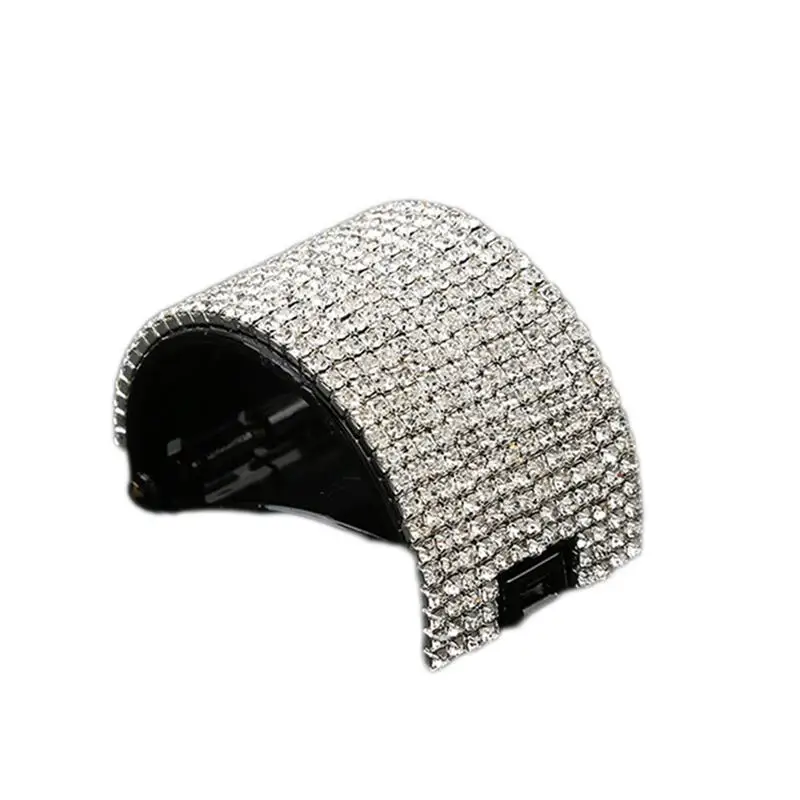 

Ponytail Holder Clip Round Crystal Practical Fashion Holder Barrette Hair Styling Tool Hair Accessories for Girls Women Ladies