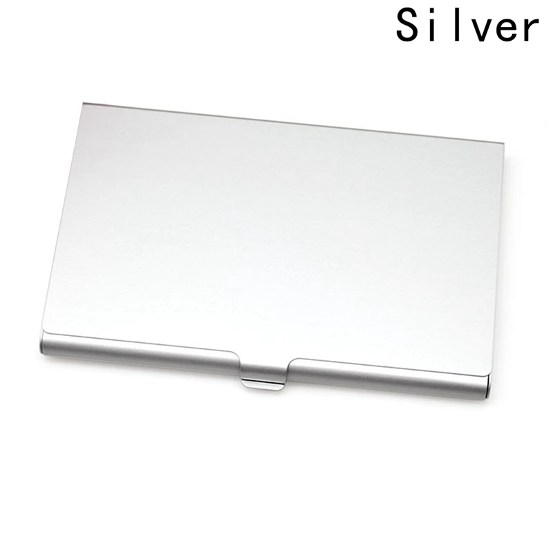 1 PCS High Quality Solid Color Alloy Card Holder Slim Package Business Case Box Card Business ID Credit Card Holders