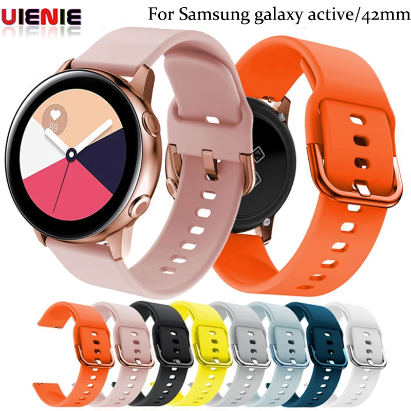 

20mm Silicone Watch Strap for Samsung Galaxy Active Galaxy 42mm Band for Samsung Galaxy Watch Active S2 Band /Huami Amazfit bip
