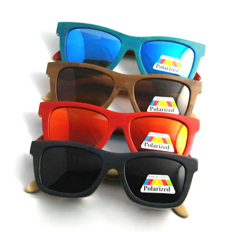 DAOYING новые мужские бамбуковые солнцезащитные очки ручной работы деревянный скейтборд женские очки деревянные солнцезащитные очки 4 цвета LUB141