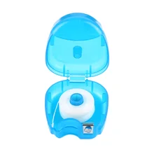 2 шт./пакет Портативный синий цвет 25 м пластиковые эфирные зубные нити для удаления зубной нити с футляром инструменты для чистки зубов