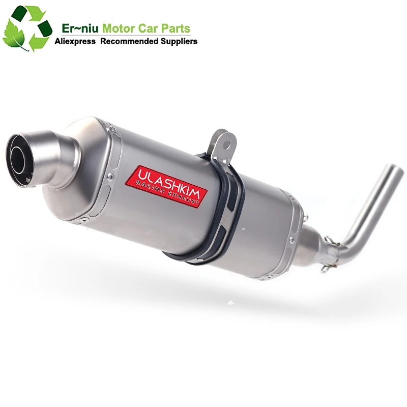 

Motorcycle Exhaust Muffler Link Pipe Carbon Fiber Exhaust middle Pipe Escape FOR honda GROM MSX125 MSX 125 2013-2015 slip on