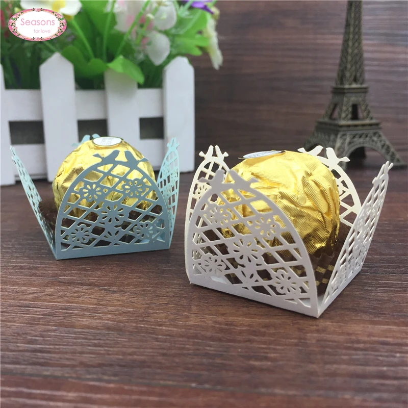 50pcs Flower Pineapple Candy Wrappers Love Birds Chocolate Packaging