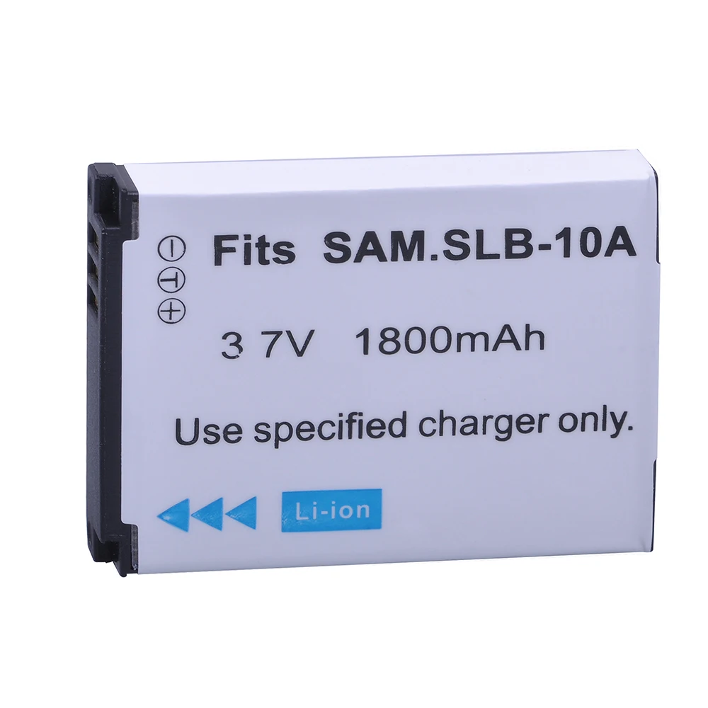 

Batmax 1pc 1800mAh SLB-10A SLB10A SLB 10A Li-ion Camera Battery for Samsung EX2F WB150F WB250F WB350F WB750 WB800F WB500 WB550