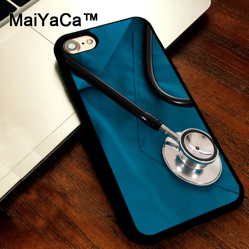 

MaiYaCa Nurse Medical Luxury Soft TPU Back Cover Case For iphone 7 8 6 6S Plus X XR XS MAX 5 5S SE Cover Coque