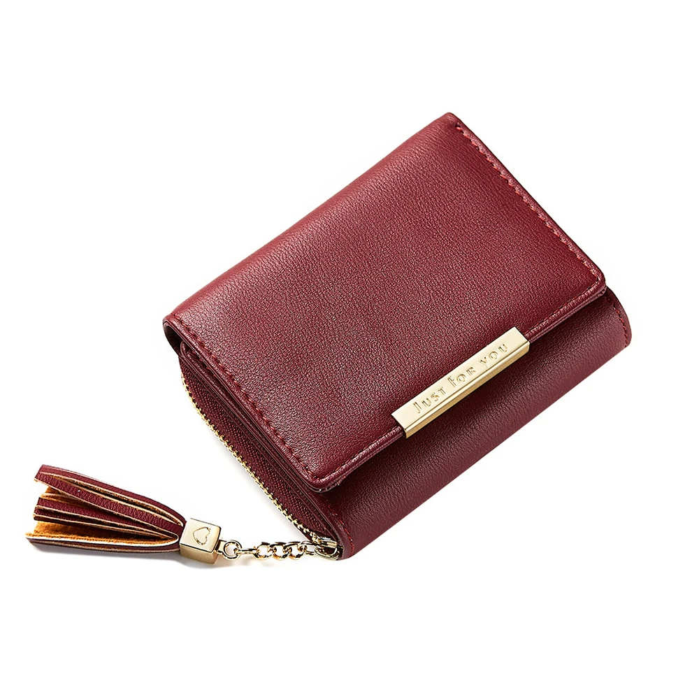 

New Women Pu Leather Wallets Female Short Hasp Purses Small Money Bag Ladies High Quality Card Holders Cute Clutch Dropshipping