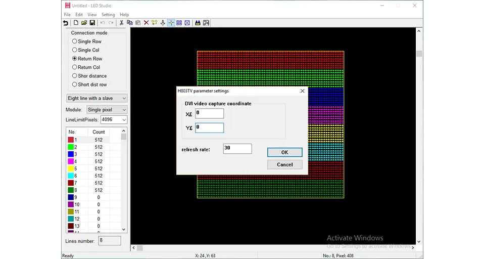 LED SPI Controller DMX Master Console LED DVI Controller Support Jinx Max 400000 Pixels Screen Capture Controller H803TV 40