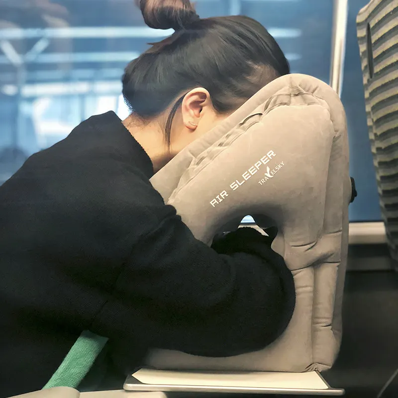 TRAVELSKY Upgrade Folding Air Neck Inflatable Travel S Airplane