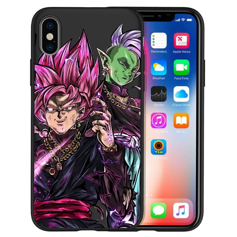 Роскошный чехол для iPhone X Goku Dragon Ball Super Saiyan vegeta Дракон 5 5S 6 6 S 7 8 Plus X XS Макс Мягкий силиконовый чехол случае Etui - Цвет: 18