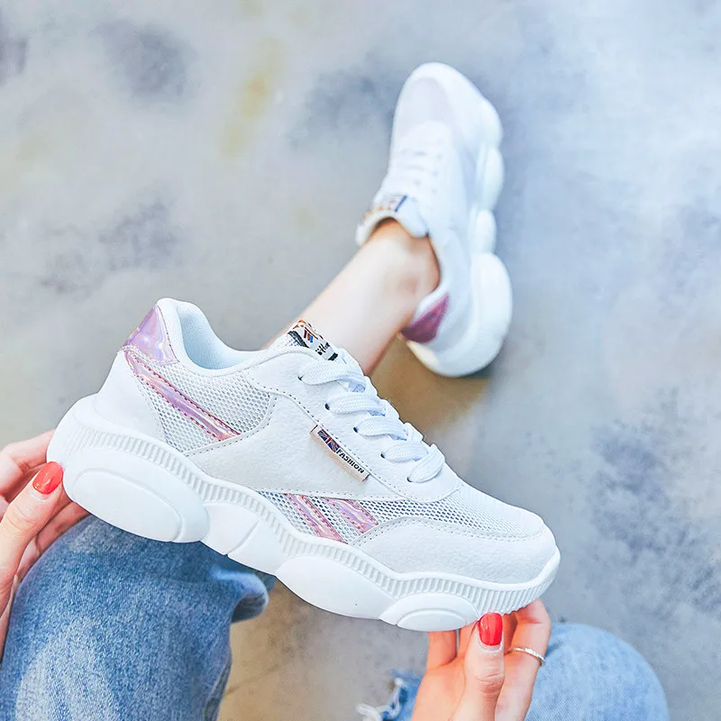 

New Hot Sale 2019 women sneakers high quality Leisure shoes suede air damping casual shoes non-slip women shoes tenis feminino