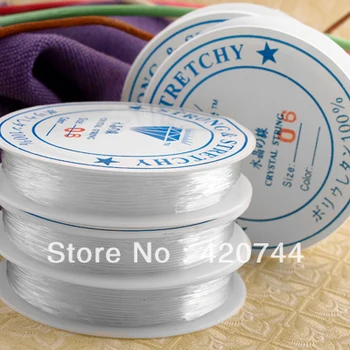

20Roll Elastic Rubber Beading Cord Thread String 0.6mm HOT