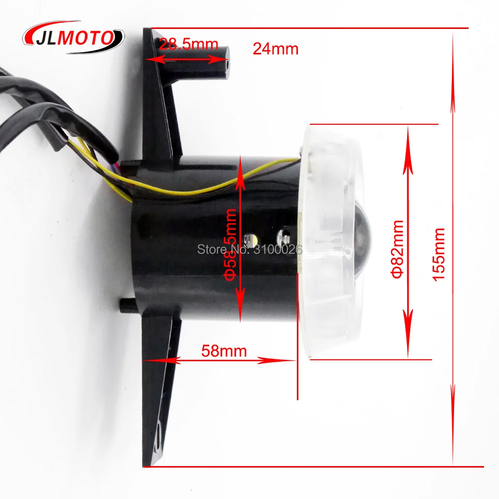 1 пара/2 шт ZOOM HID светодиодный передний светильник Jinling 110cc 150cc 200cc ATV Quad Bike JLA-13T-2 JLA-13-10 ArmadA ATV150B запчасти