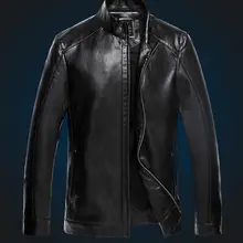 M-4XL Горячая зимние Для мужчин досуг модный, больших размеров тонкий кожаный cultivate one's morality куртка