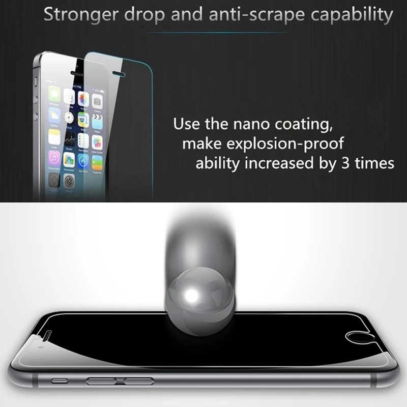 Защита для экрана из закаленного стекла iPhone X XS Max XR 11 12 Pro 6 6s 7 8 плюс 5 5s SE 4 4s 5C