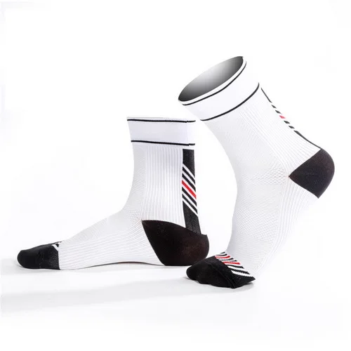white R-BAO 1 пара профессиональный Велоспорт носки mtb велосипеда Для мужчин Для женщин спортивные велосипедные носки calcetines ciclismo hombre chaussette cyclisme - Цвет: white
