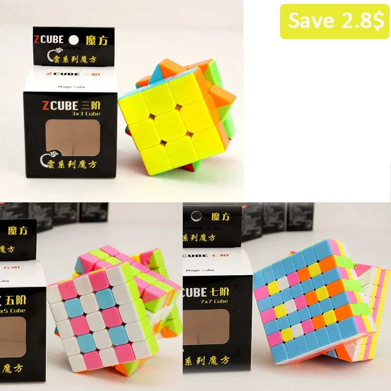 Z cube Cloud Series 3x3X3 5x5x5 7x7x7 Пирамида магический куб скоростной куб головоломка игрушка-красочная игрушка для детей - Цвет: 3X5X7