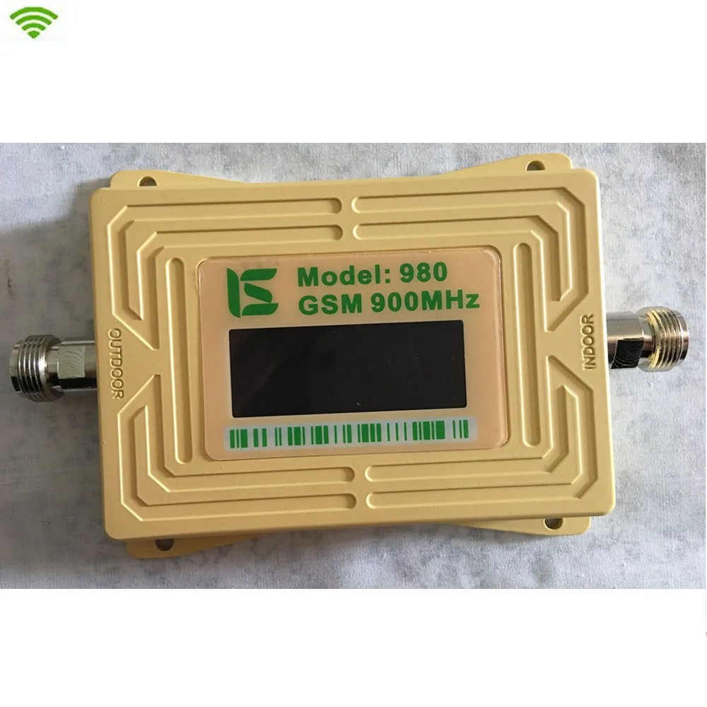 Display GSM980 GSM Mobile phone 2G Signal Booster GSM Signal Amplifier 900mhz Repeater with 5v Power Adapter Yellow