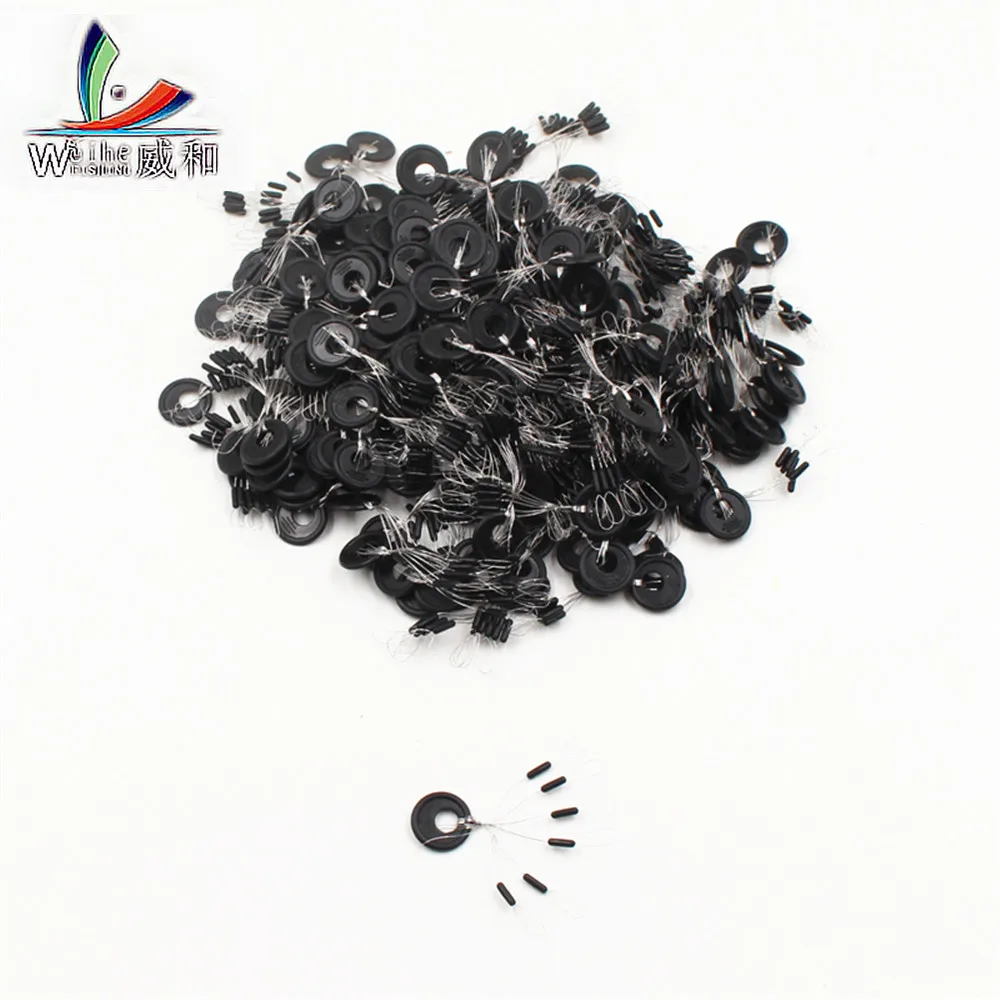 

60PCS 10Group Plastic Resistance Straight column shape Space Bean Fishing Float Not Hurt Fishing Line Vertical Fish Accessorie