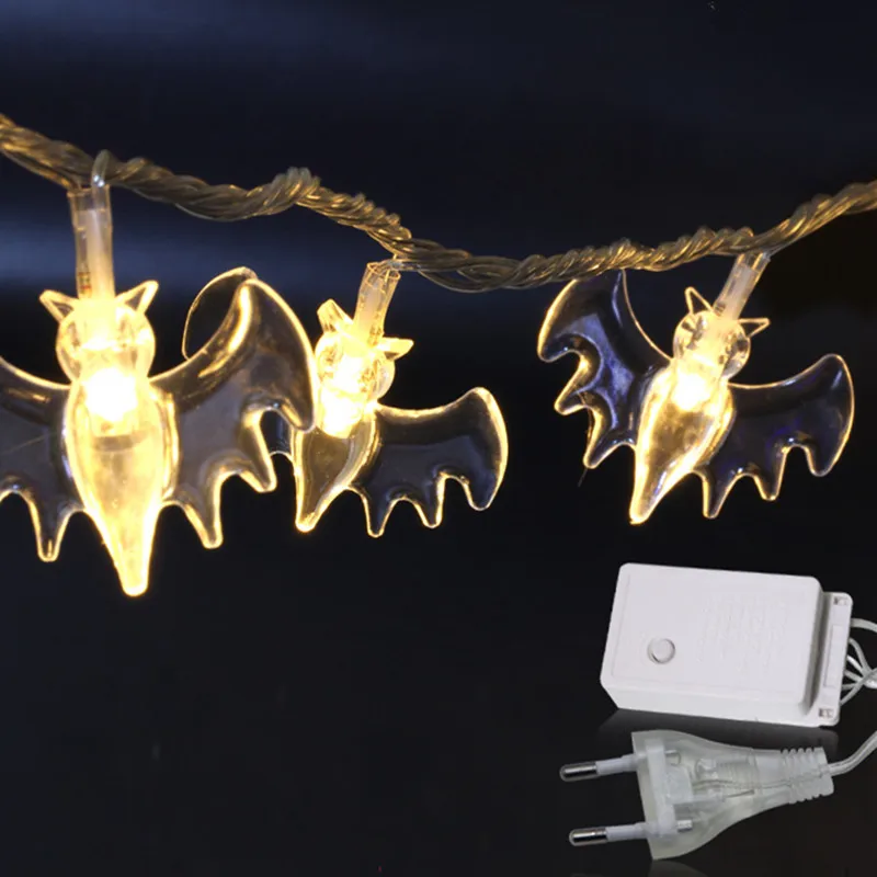

YIYANG 220V EU Plug Little Bat Style LED Fairy String Light For Halloween Christmas Party Home Garden Outdoor Decoration Lights