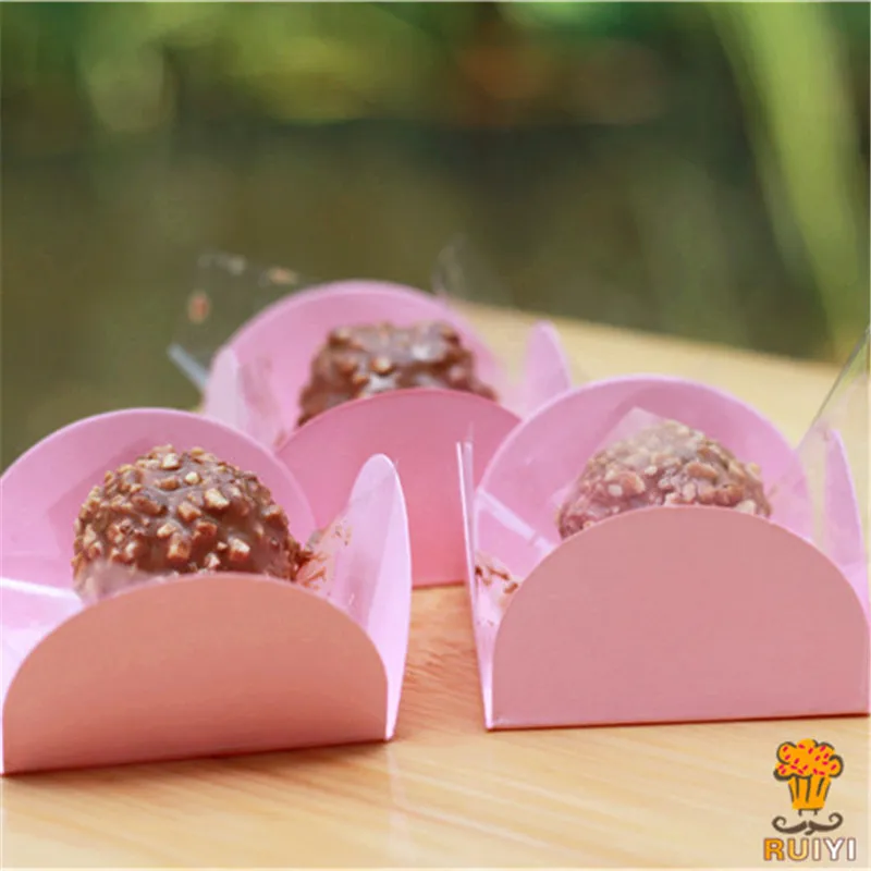 

50pcs Pink cupcake wrappers decoration kids birthday party festival supplies chocolate candy box forminhas para doces AW-0512