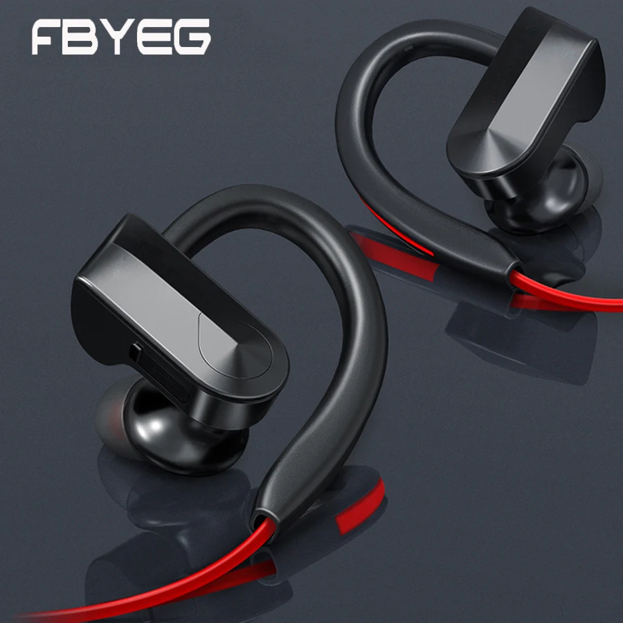 Беспроводные Bluetooth наушники FBYEG Спортивная гарнитура с защитой от пота