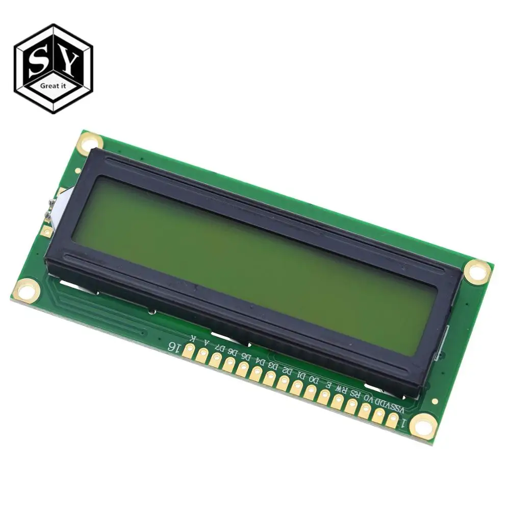 Плата адаптера GREAT IT LCD 1602 + I2C Модуль синий/зеленый экран PCF8574 IIC/I2C 1602|ЖК-модули| |