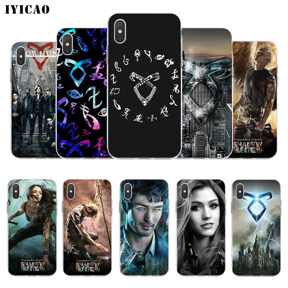 Мягкий силиконовый чехол для телефона IYICAO Shadowhunters TV Show iPhone X XR XS MAX 6 6s 7 8 Plus 5 5S SE TPU |