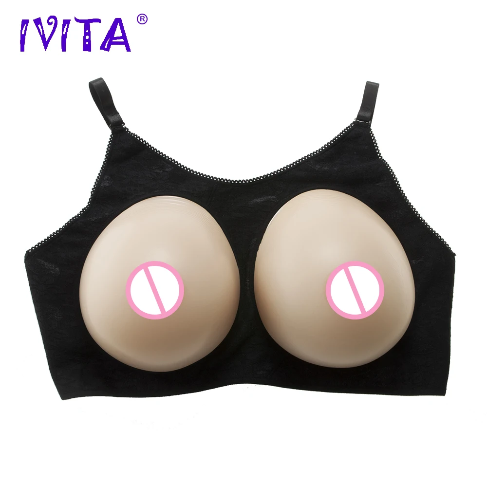 

IVITA 2800g Huge Silicone Breast Forms With Shoulder Straps Crossdressing Transvestite Drag Queen Boobs Enhancer Breast Form