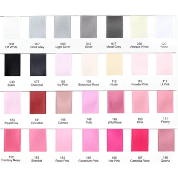 

3/8" Solid Color Grosgrain Ribbon 1/4" 1/2" 1-1/2" 2" DIY Handmade Hair Bows Wedding Decoration Gift Wrap 100 Yards 196 Color