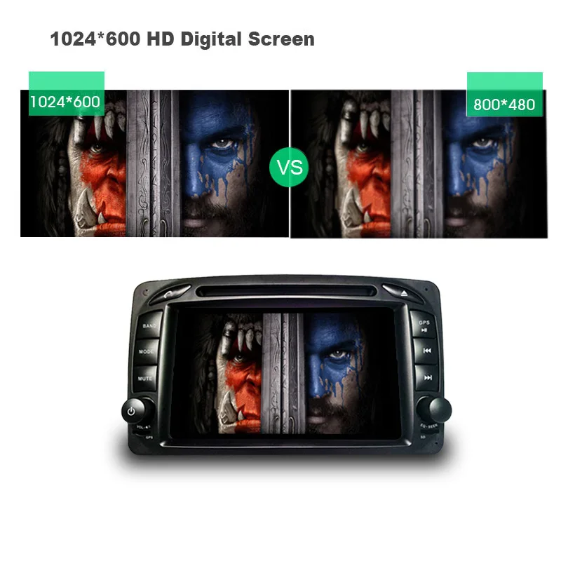 Clearance Android6.0/2G RAM/32G ROM/8Core/2Din For Mercedes/Benz/W209/203 Car DVD Player GPS Multimedia Bluetooth WiFi 3G TV Fast Boot SD 7