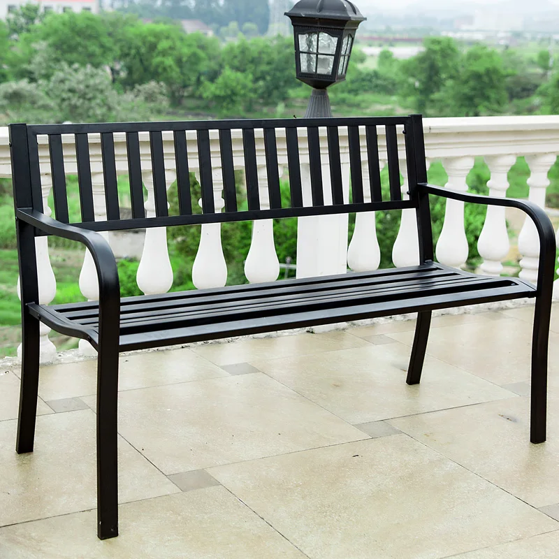 Outdoor Park Bench Garden Lounge Chair Iron Table Long Outdoor Park Bench Garden Lounge Chair Iron Table Long Home Solid Wood Simple Backrest In Chairs From Furniture On Aliexpress