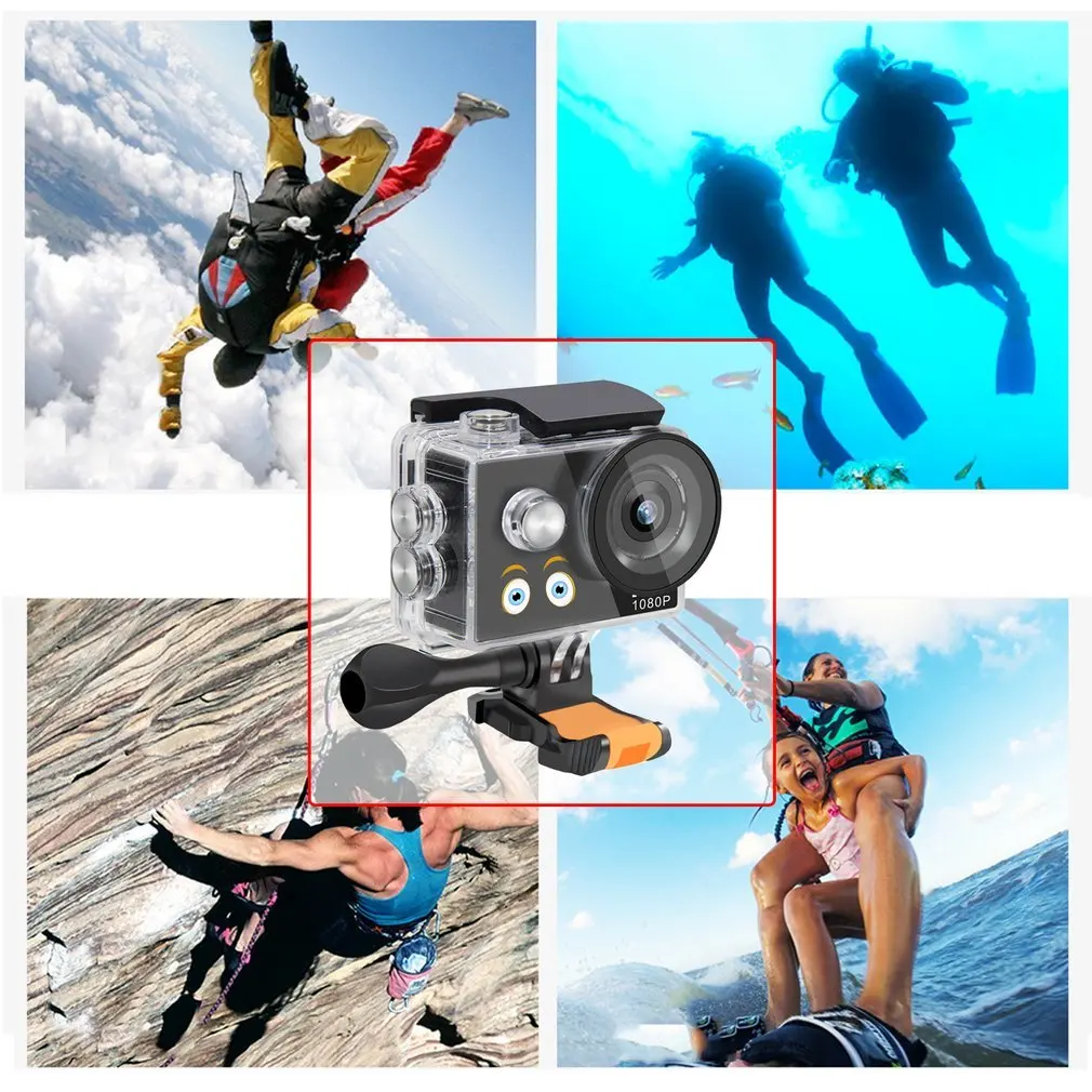 Full HD 1080P A9 30m Waterproof Sport Video Camcorder for Children 2" Outdoor Mini Cam Diving Digital Camera