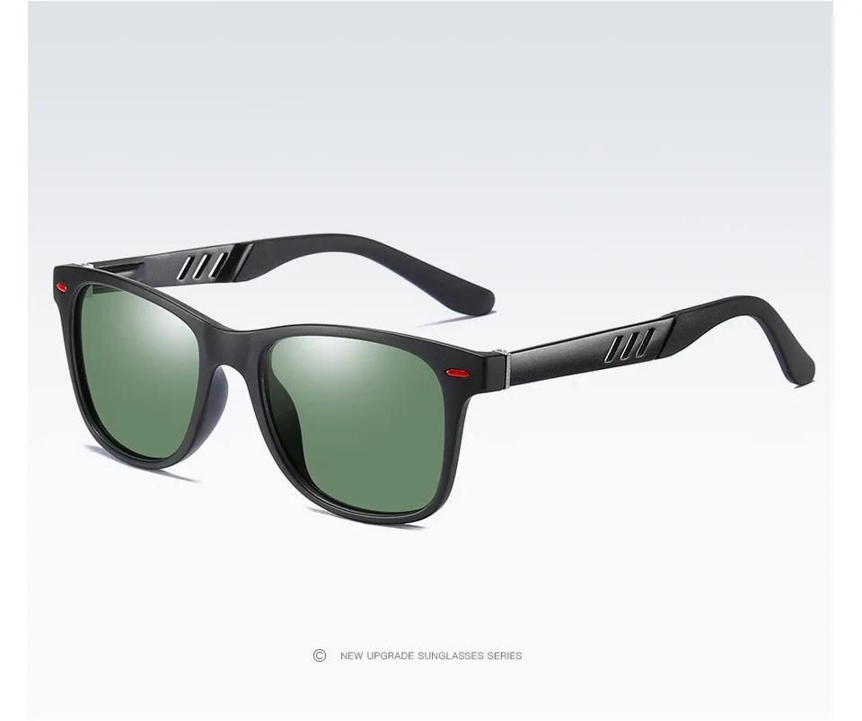 Дизайнерские алюминиевые TR90 Классические поляризованные солнцезащитные очки для мужчин и женщин, солнцезащитные очки с квадратной оправой для вождения, мужские очки, UV400 лучи, Gafas De Sol