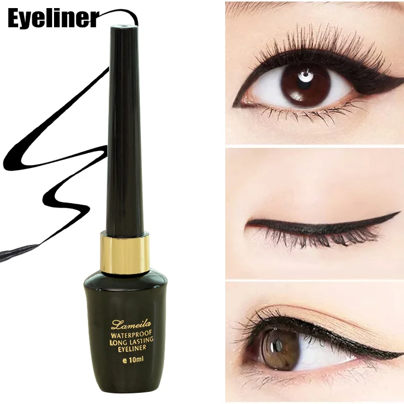 10ml/Bottle Liquid Eyeliner Waterproof Long Lasting Black Eyeliner