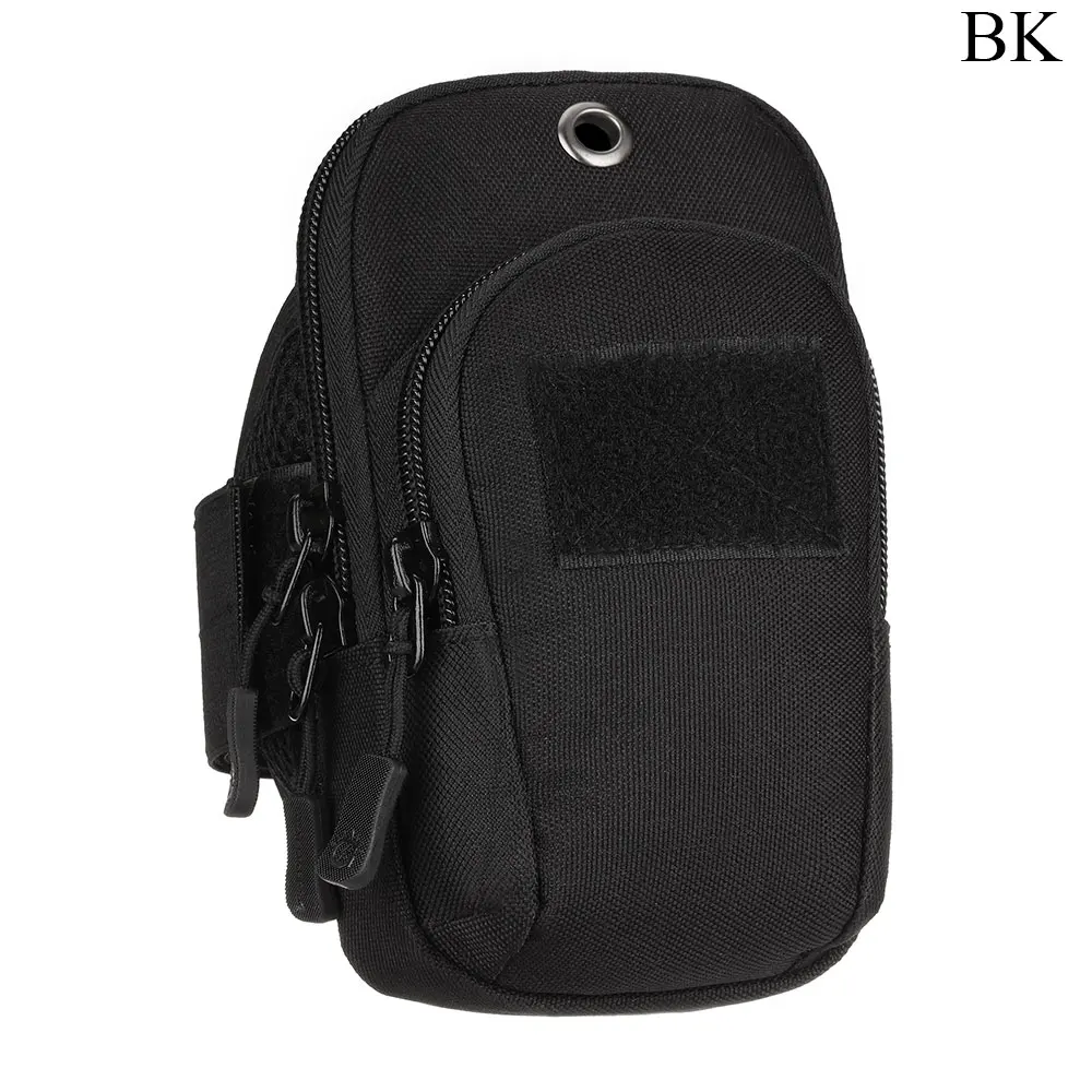 Защитная спортивная сумка, тактическая, 5,5 дюймов, для мобильного телефона, для бега, музыкальная сумка, военная сумка, для альпинизма, охоты, велоспорта - Цвет: BK