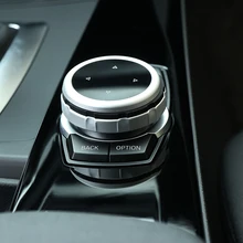 Автомобильный мультимедийный пуговицы крышка наклейки idrive для BMW X1 X3 X5 X6 F30 E90 E92 F10 F18 F11 F07 GT Z4 F15 F16 F25 E60 E61