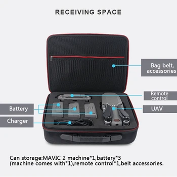 

Hard EVA Case Handbags For DJI Mavic 2 Pro Shoulder Bags Portable Storage Cases Drone Bags For DJI Mavic 2 Pro Drone Accessories