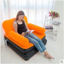 Flocking inflatable fashion leisure couch Inflatable sofa Midday nap bed