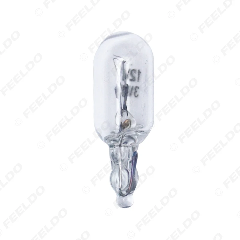 FEELDO 10 pz Auto T6.5 12 v 3 w Cuneo Lampadina Alogena Lampada Alogena di Ricambio Esterno del Cruscotto Lampadina Luce # HQ1316