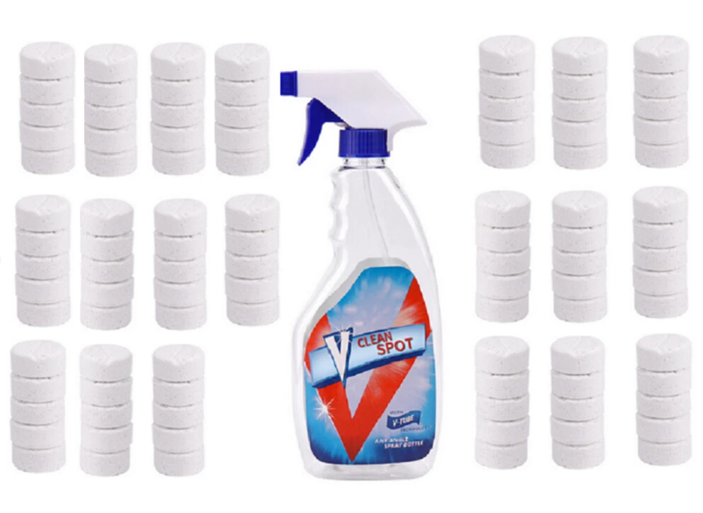 Многофункциональный очищающий Спрей очиститель V чистый пятно света 50 или 100 шт./компл. Лидер продаж - Тип аромата: 100PCS With Bottle