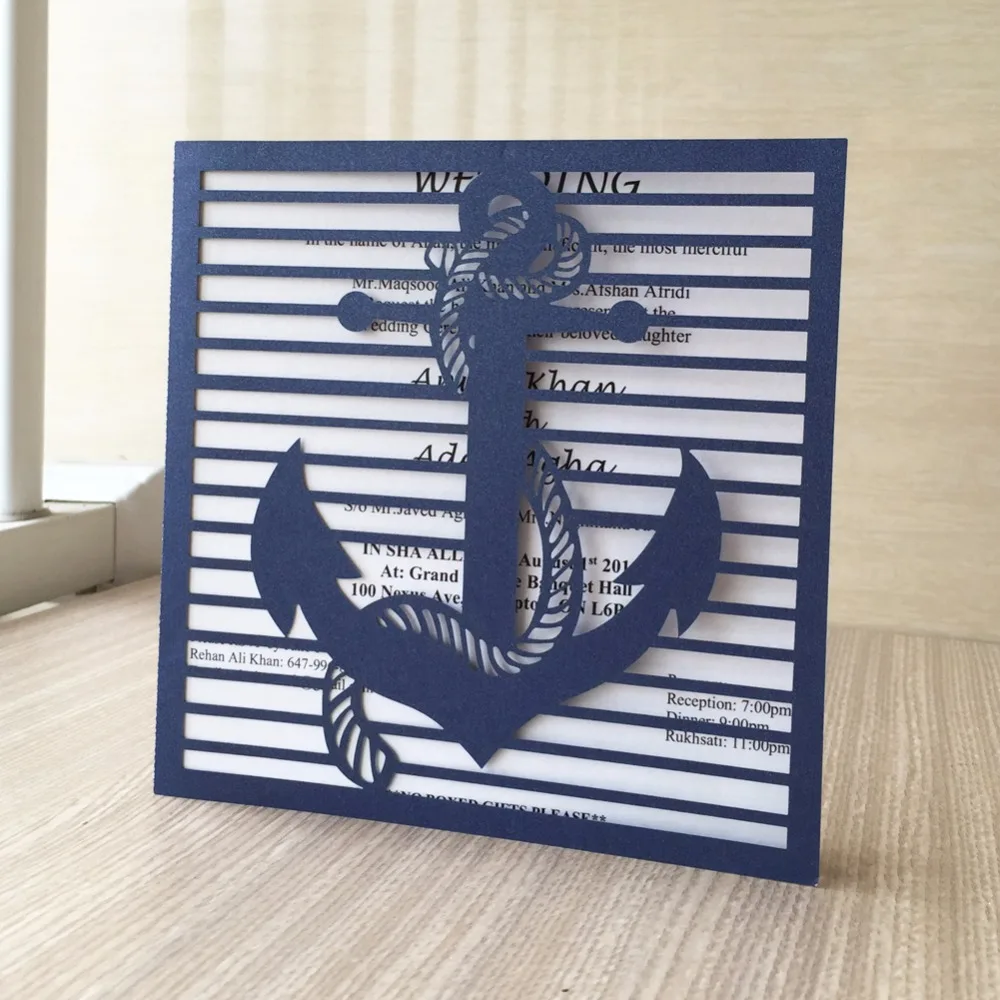 35pcs Pearl Paper 15th boy's Birthday Card Navigation Theme Wedding Invitations Favor Party Decoration | Дом и сад
