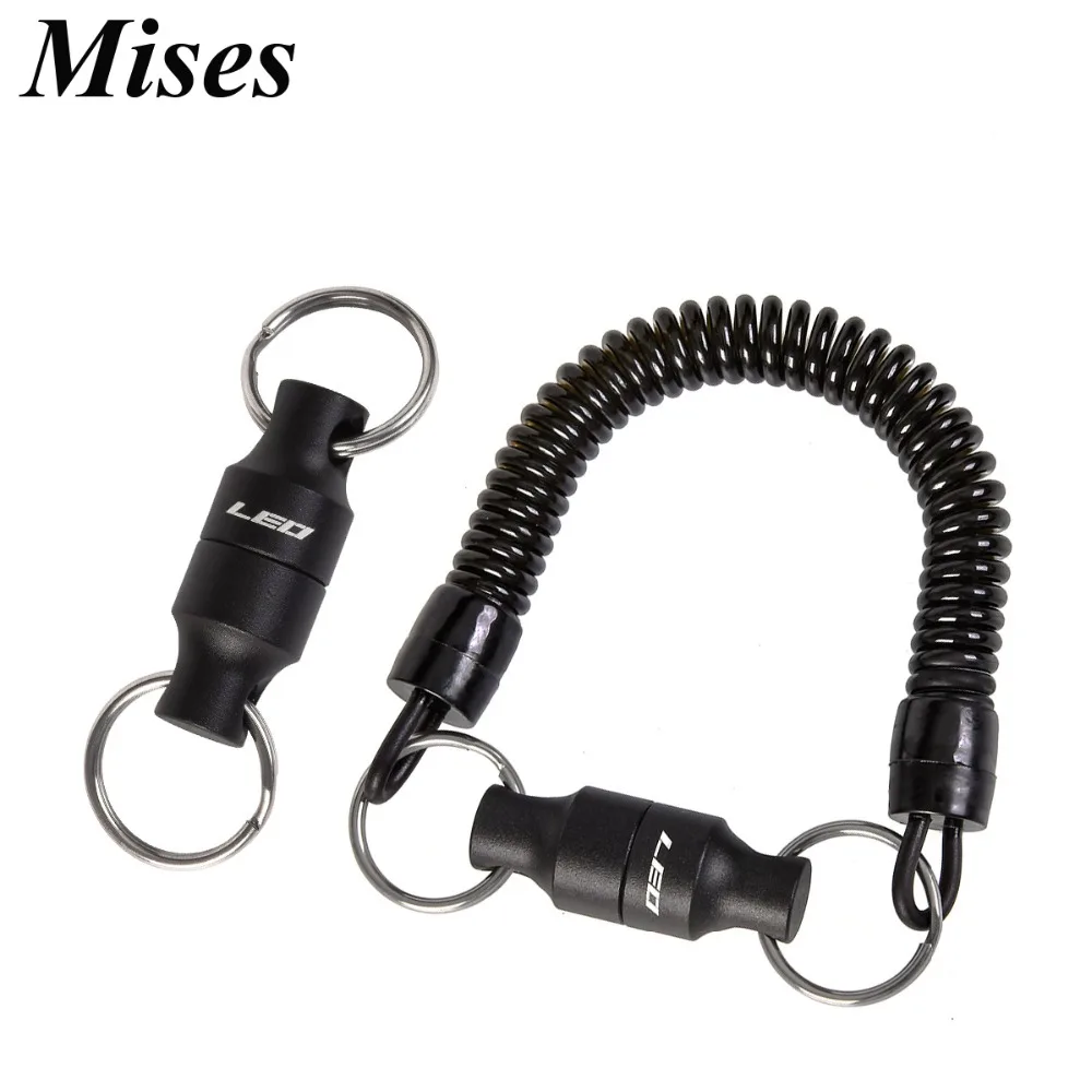 

Mises Black Magnetic Catche Rapid Hang Buckle Lure Fishing Pliers Fly Fishing Landing Net Fish Grip Hook Convenient Fishing Gear