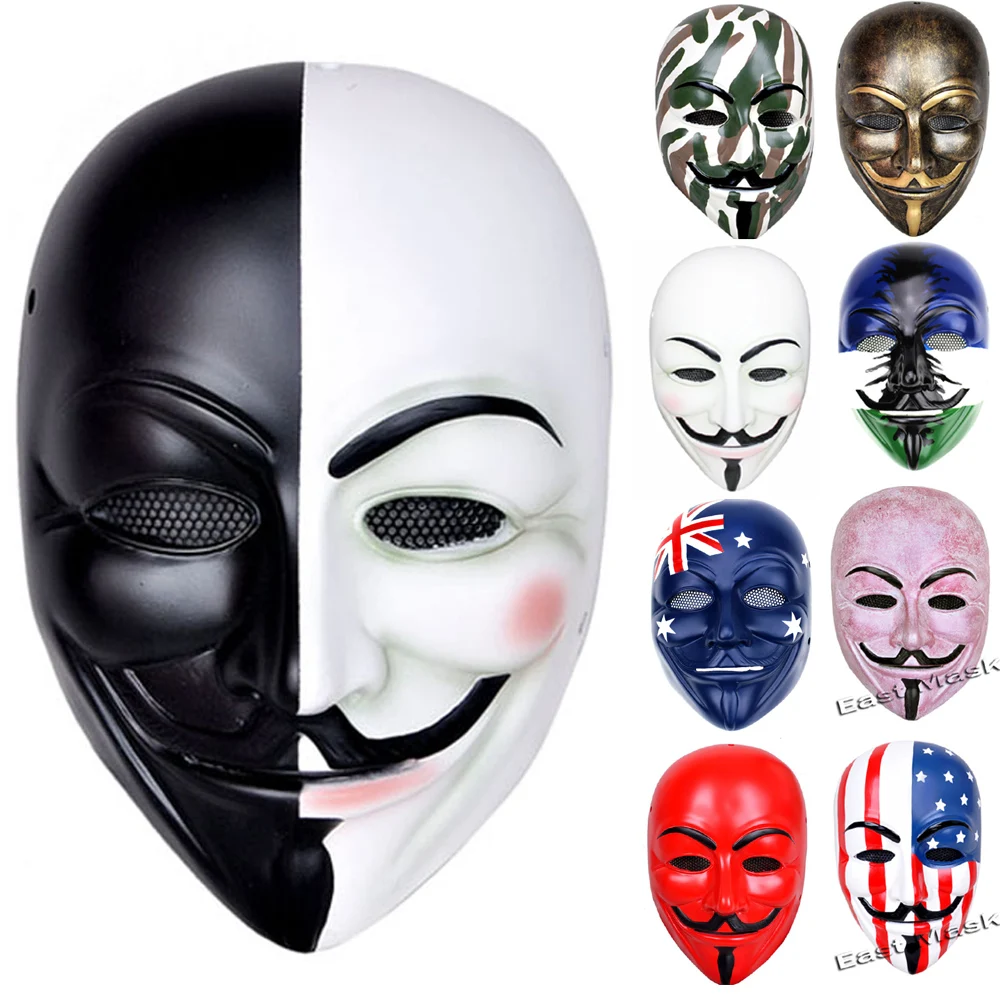 The V for Vendetta Party Masque Mask Anonymous Guy Fawkes Fancy Dress