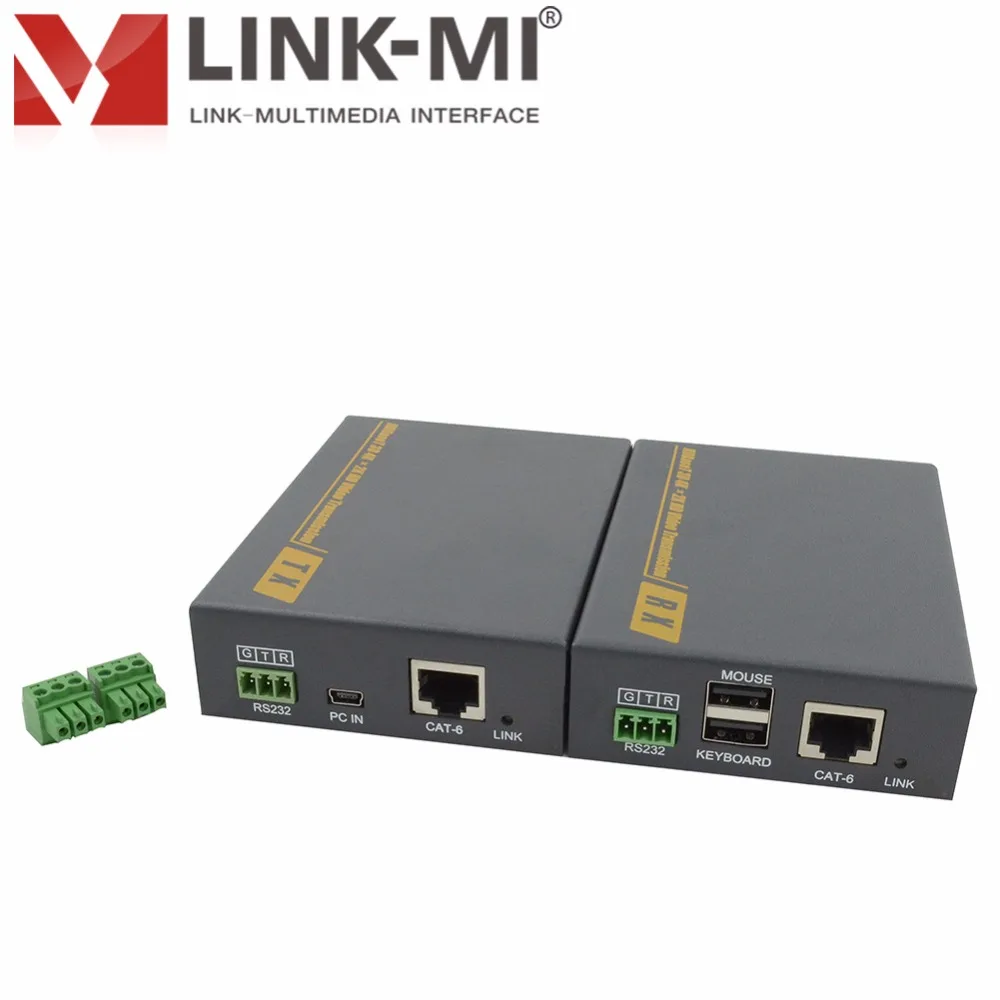 LINK-MI LM-HT201HKM 4 K 1080 p 100 m HDBaseT удлинитель KVM HDMI для ПК клавиатуры мыши