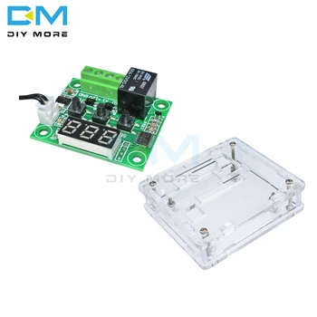 

W1209 DC 12V Red Digital LED Thermostat Temperature Thermometer Controller Switch Module NTC Sensor Probe + Clear Acrylic Case